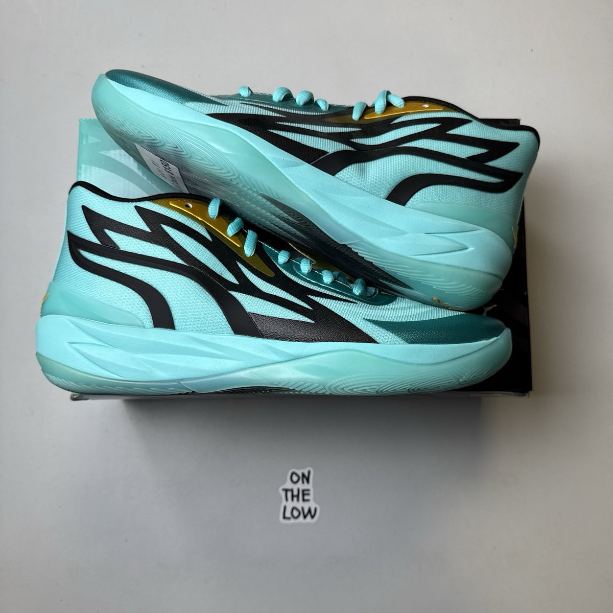 Puma LaMelo Ball MB.02 Honeycomb Aqua Shoes | NEW | 377590-01 | Size 11 Mens
