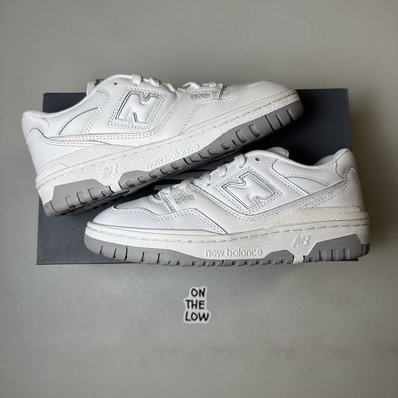 New Balance 550 White Grey | GSB550PB | NEW | Size 6Y/7.5W