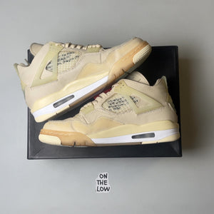 Air Jordan 4 Retro Off-White Sail (Women's) | CV9388-100 | Size 7.5W / 6M