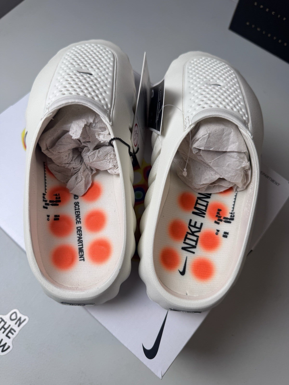 Womens Nike Mind 001 Sail Pregame Slides Mule  NEW | HQ4309-100 | size 5W-9W