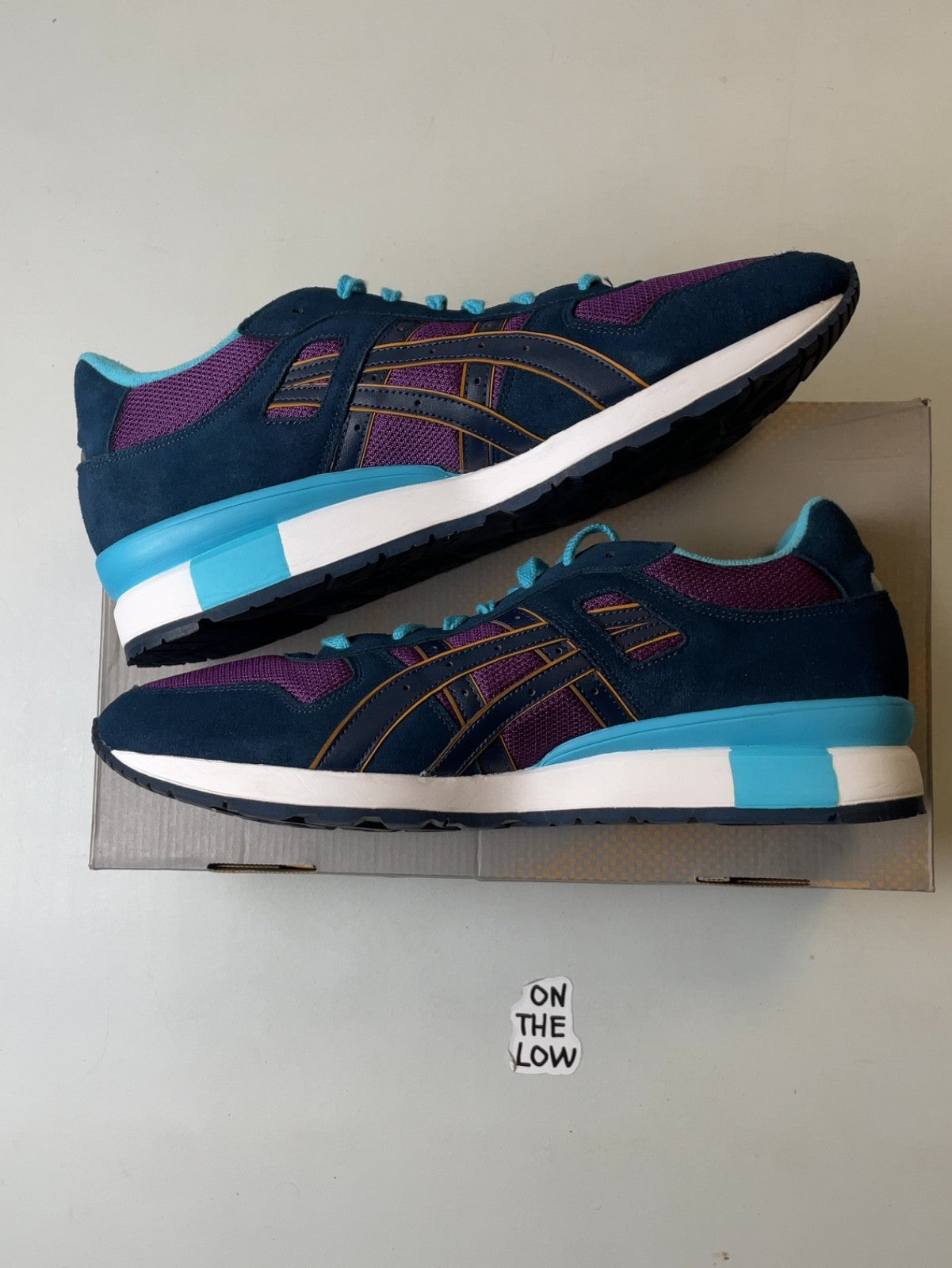 ASICS Gel GT-II Navy/ Purple | H408N3350 | Size 13 Men's US