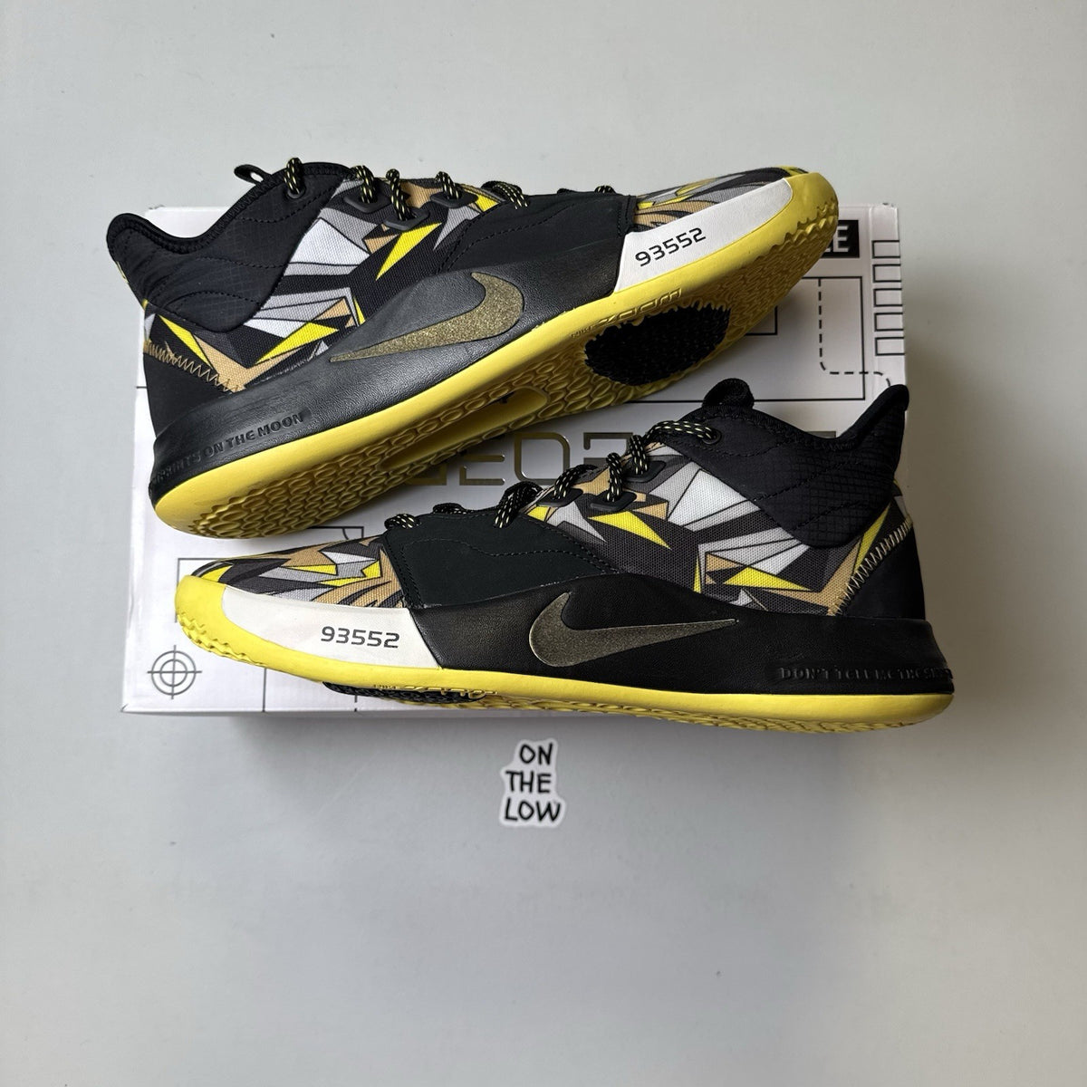 Nike PG 3 Mamba Mentality Black Yellow | NEW| AO2607-900 | Size 10.5 Mens