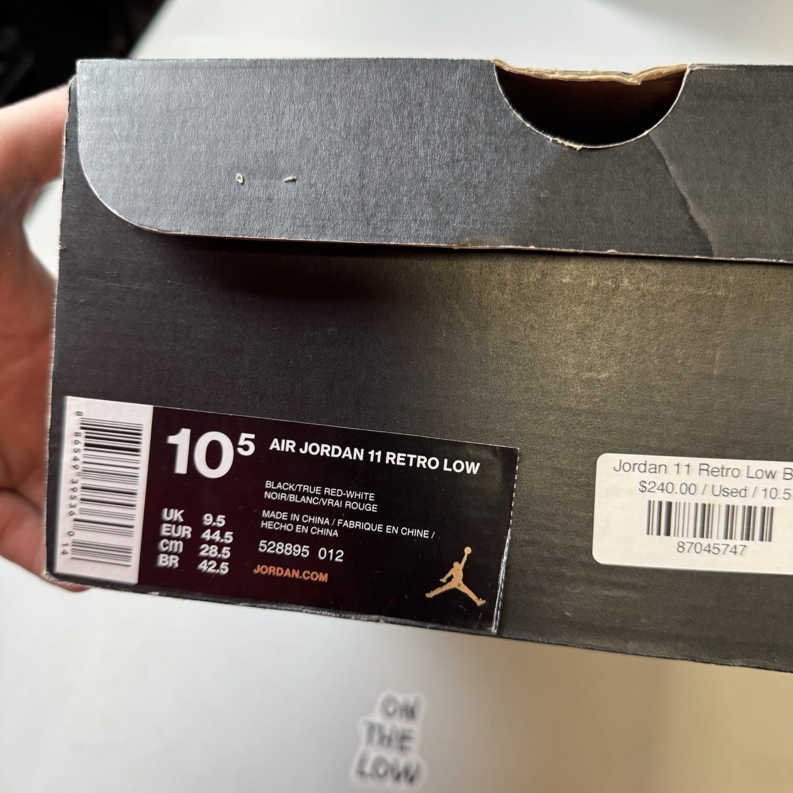 Air Jordan 11 Retro Low Bred 2015 | 528895-012 | Size 10.5 Mens US