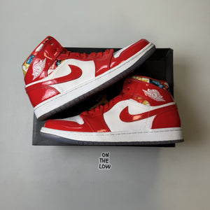 Air Jordan 1 Mid SE Barcelona Red Sweater Chile Red |  DC7294-600 | Size 8.5 Men