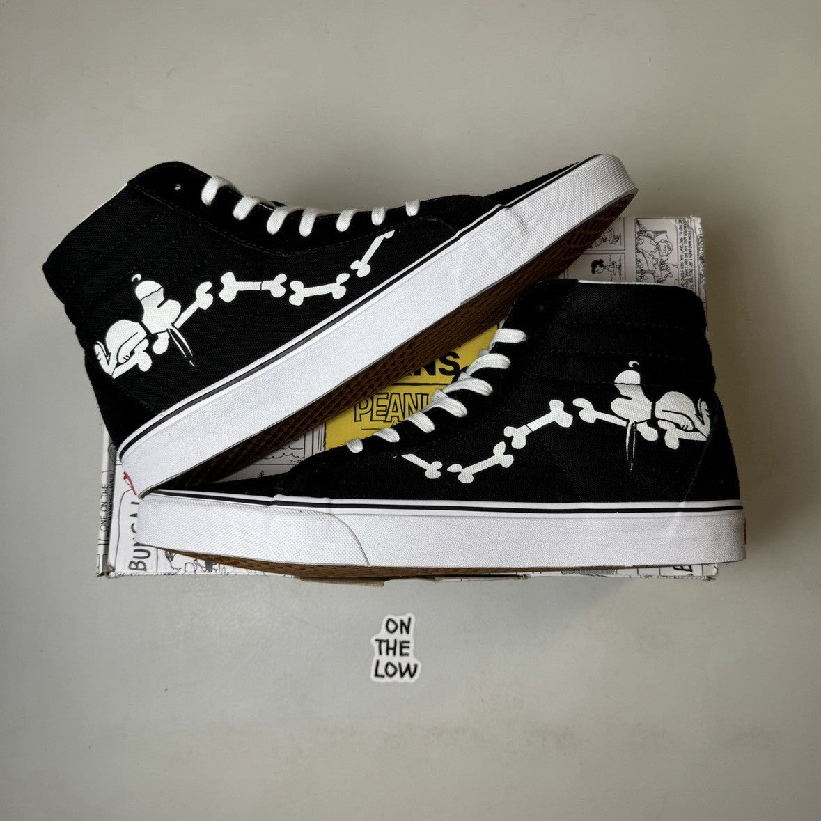 Vans Sk8 Hi Reissue Peanuts Snoopy Bones | VNOA2XSBOHL | NEW | Size 13 mens
