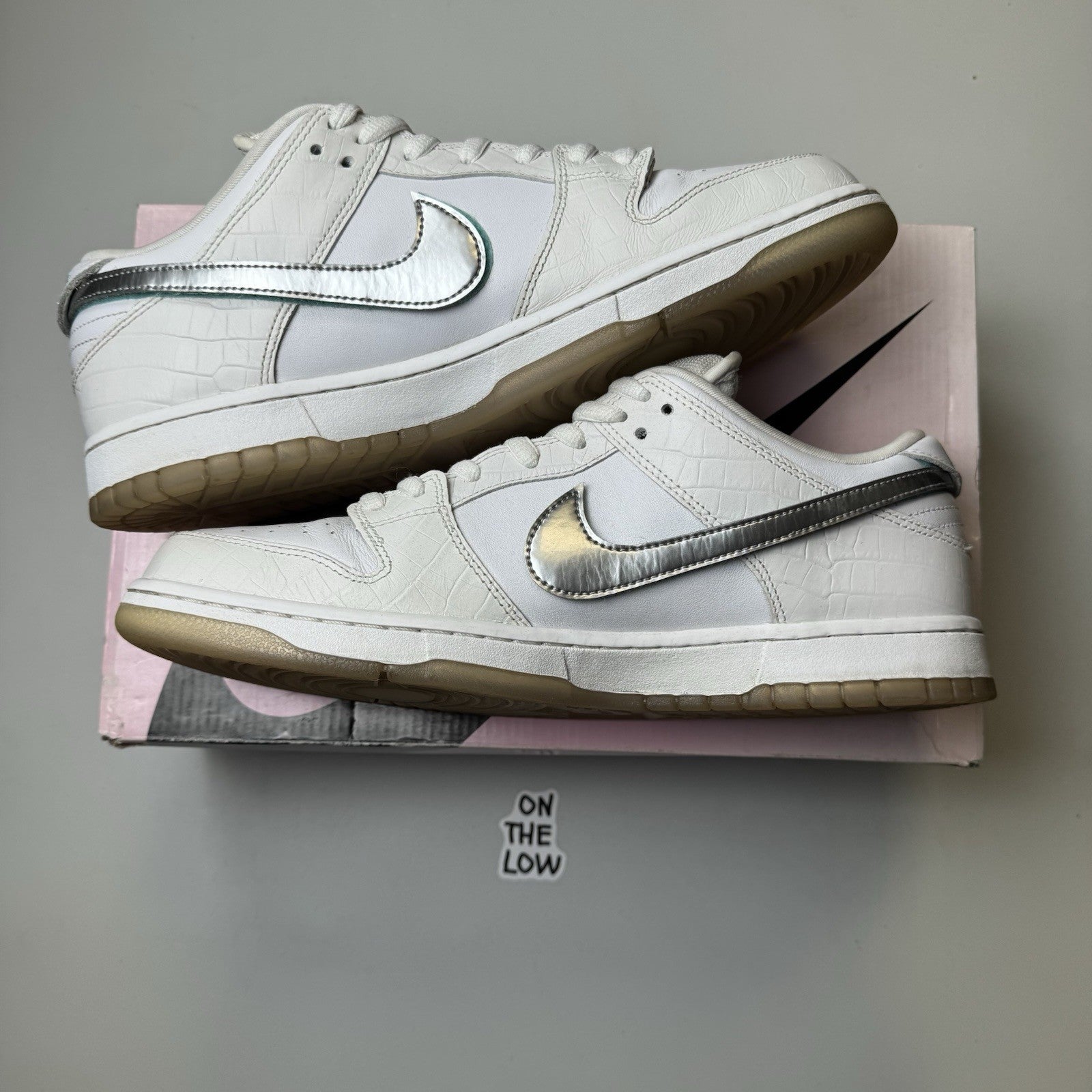 Nike SB Dunk Low Pro x Diamond Supply Co. White Diamond Size 13 W/ Box