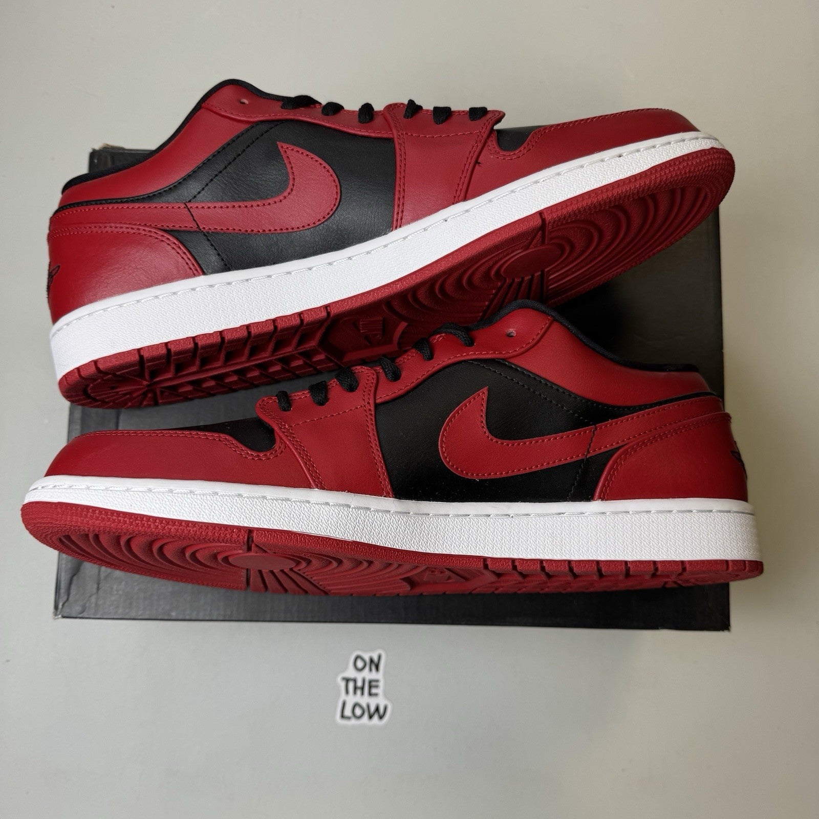 Air Jordan 1 Low Reverse Bred White Black Gym Red | 553558-606 | Size 14M | NEW!