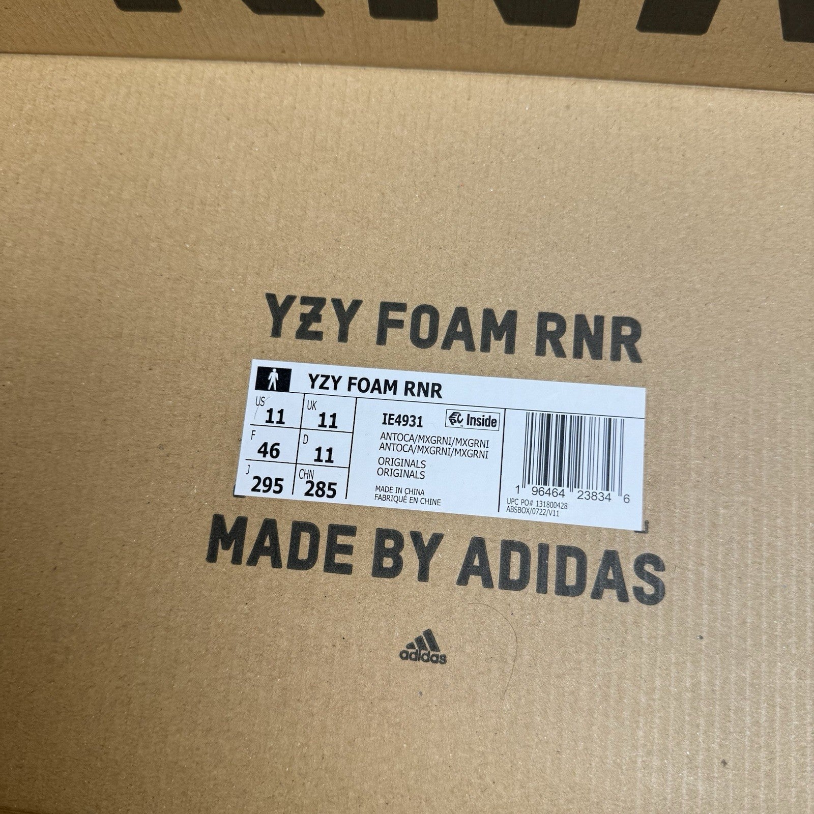 Adidas Yeezy Foam Runner MX Granite | IE4931 | Size 11 Mens