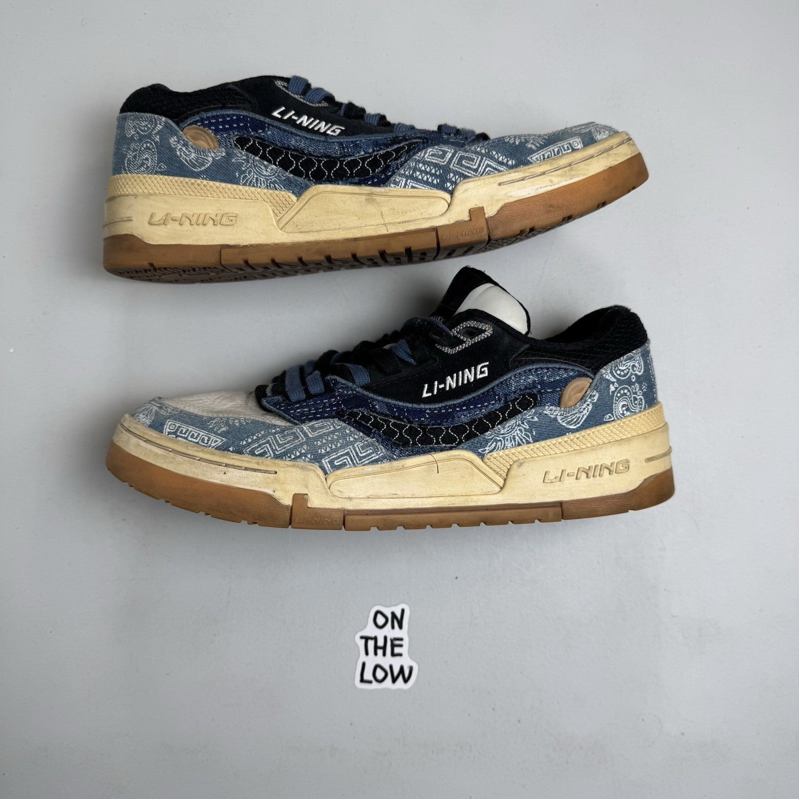 Li-Ning 001 BTC Blue Denim Skate Shoe  | AGCS021-1 | Size 10 Mens