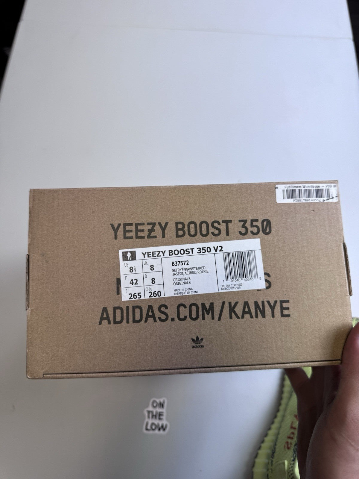Adidas Yeezy Boost 350 V2 Semi Frozen Yellow B37572 | NEW | Size 8.5 Mens US