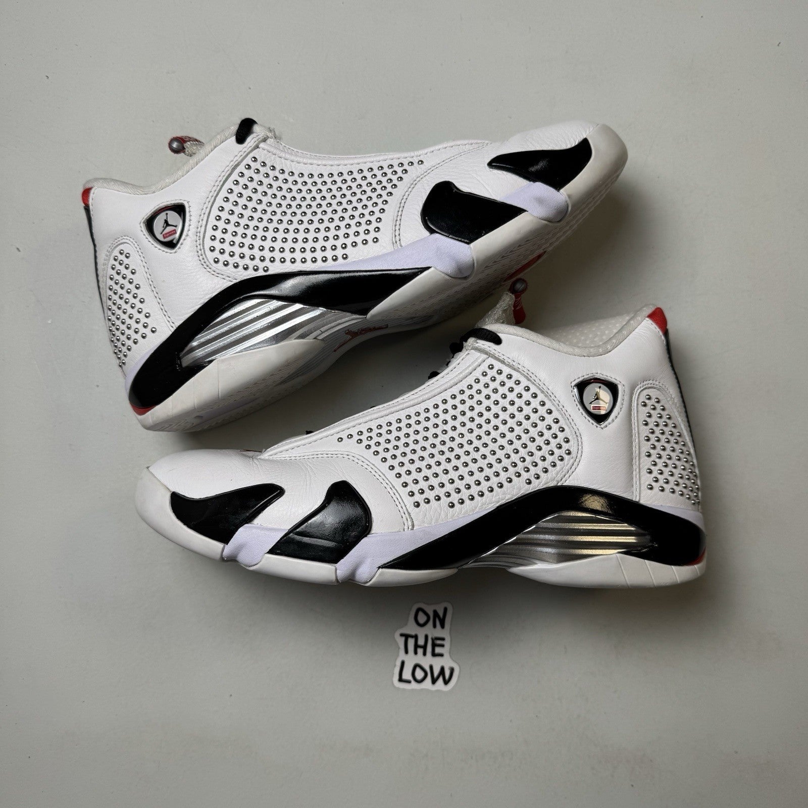 Supreme x Air Jordan 14 Retro White BV7630-106 Size 8.5
