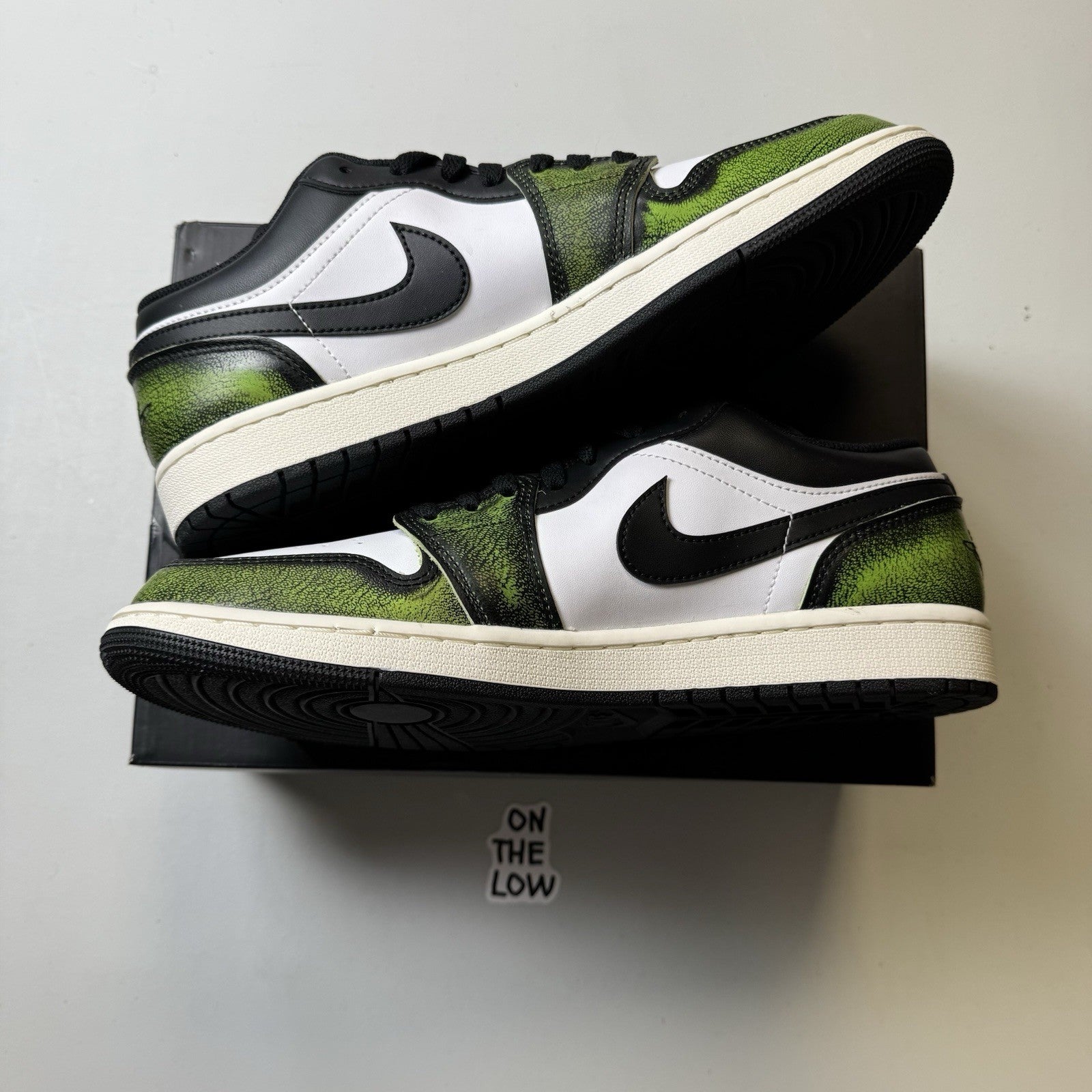 Air Jordan 1 SE Low Wear-Away Electric Green | Size 7.5/10.5 Mens | NEW