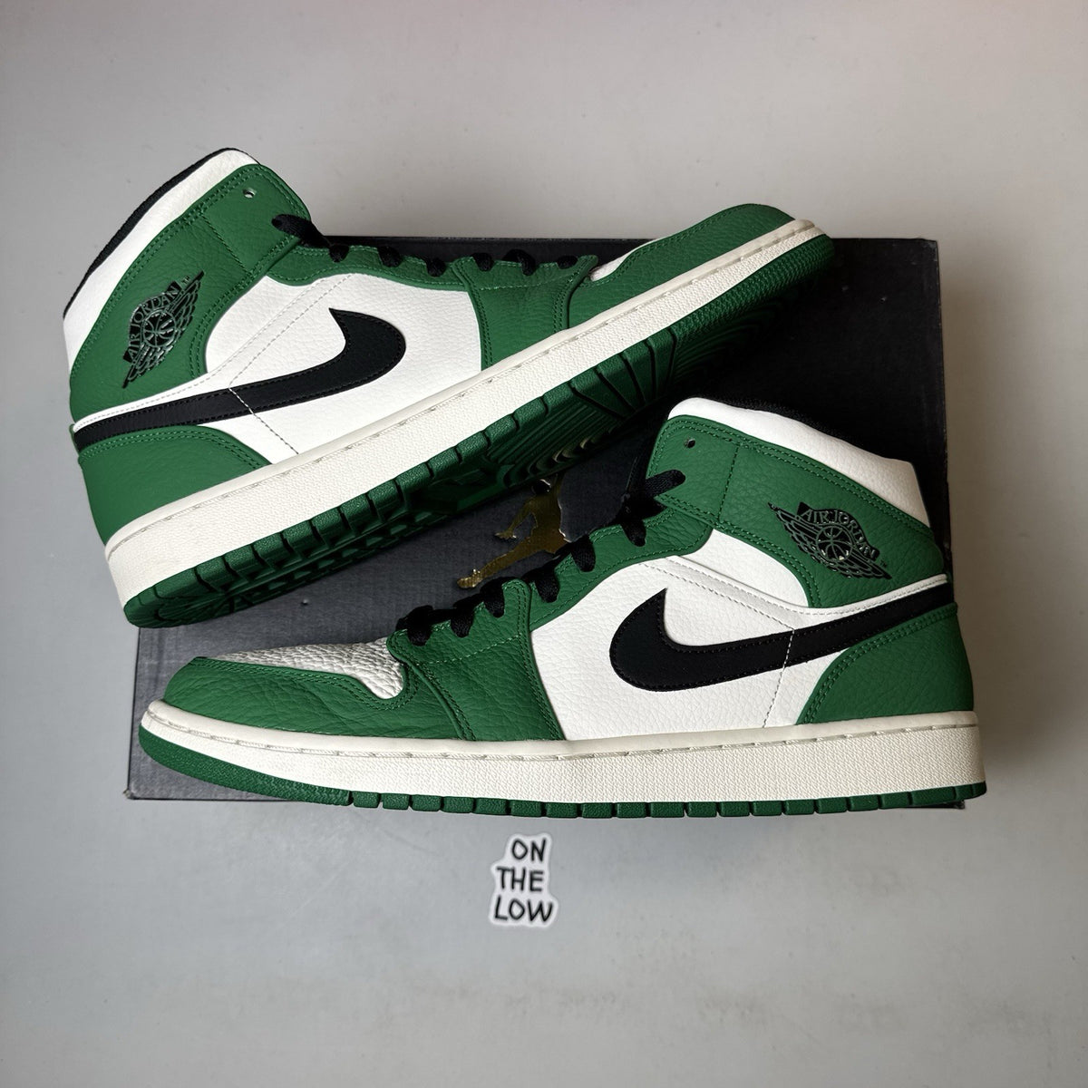 Nike Air Jordan 1 Mid Pine Green White | 852542-301 | Size 13 Mens
