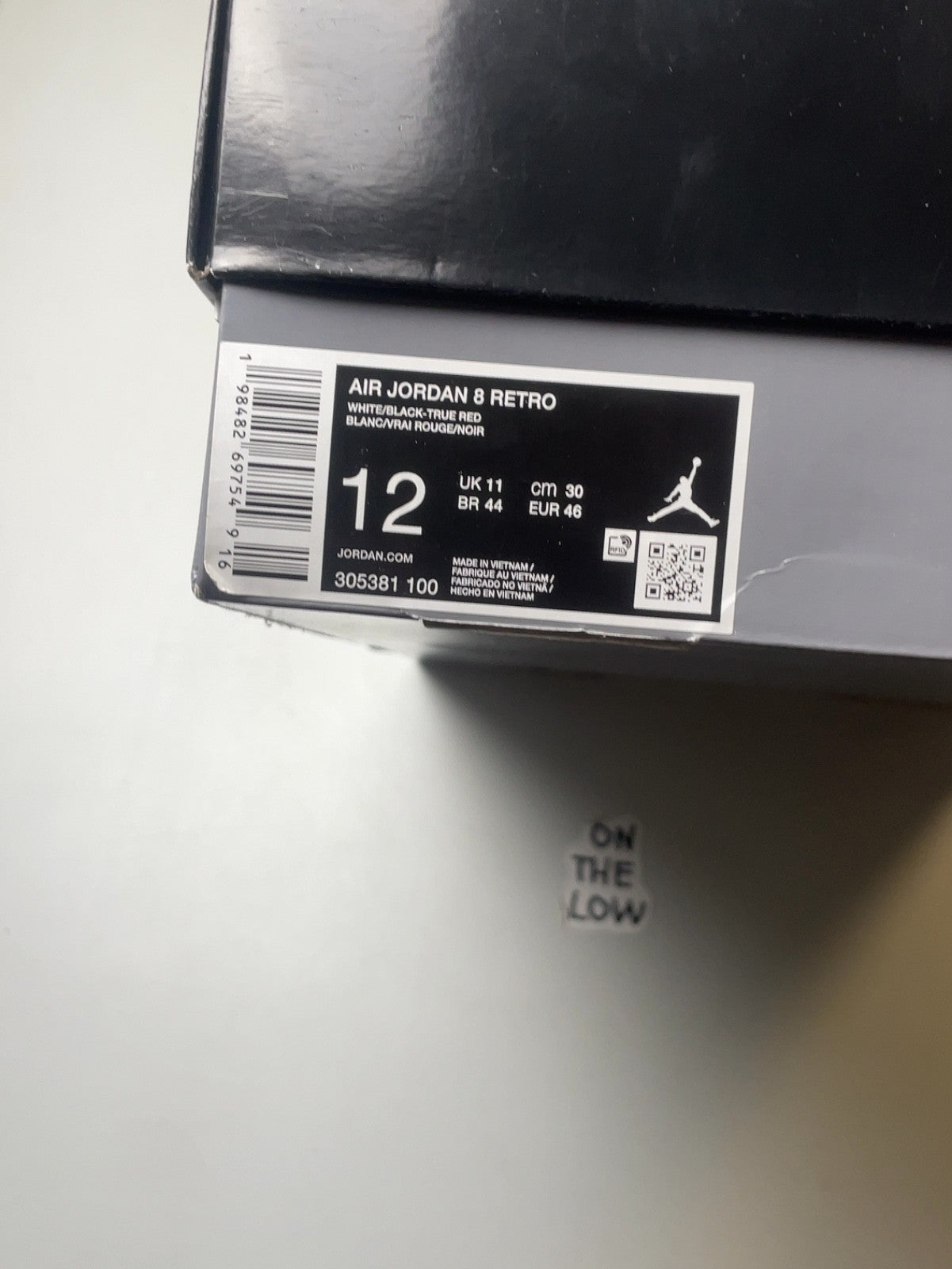 Air Jordan 8 Retro White True Red (2025) | 305381-100 | Size 12 Men's US