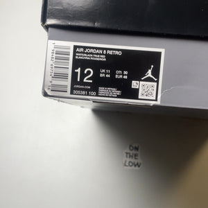 Air Jordan 8 Retro White True Red (2025) | 305381-100 | Size 12 Men's US