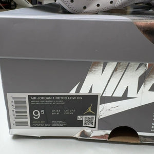 Air Jordan 1 Low OG Metallic Silver | CZ0790-002 | Size 9.5 Men's US