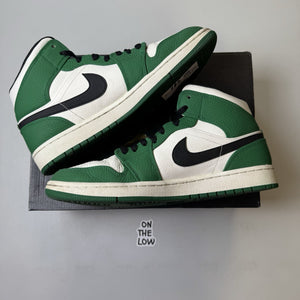 Nike Air Jordan 1 Mid Pine Green White | 852542-301 | Size 10 Mens US