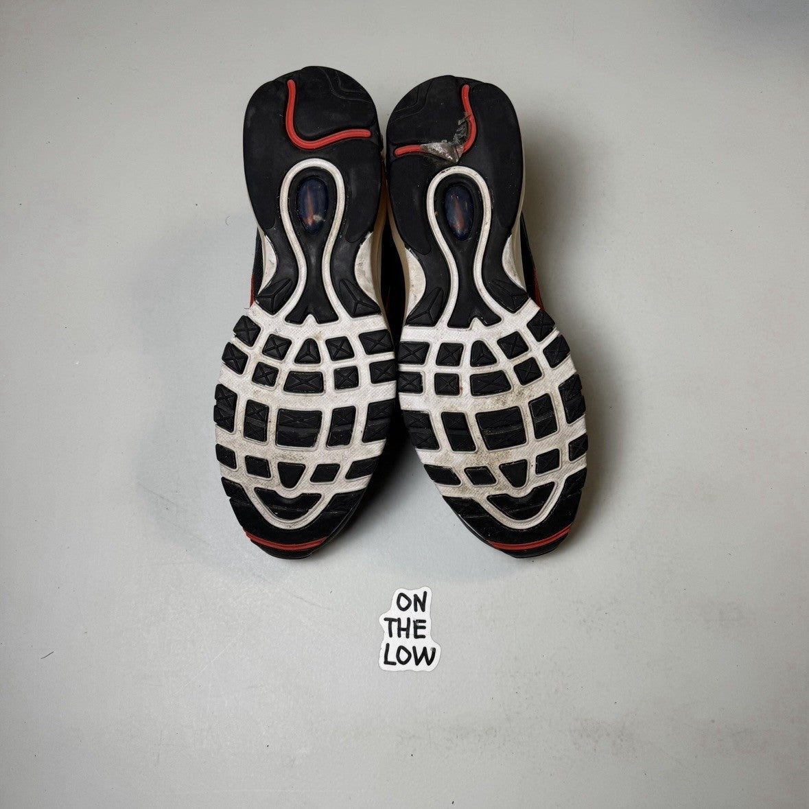Nike Air Max 97 Midnight Navy Habanero Red | 921826-403 | Size 8.5 mens