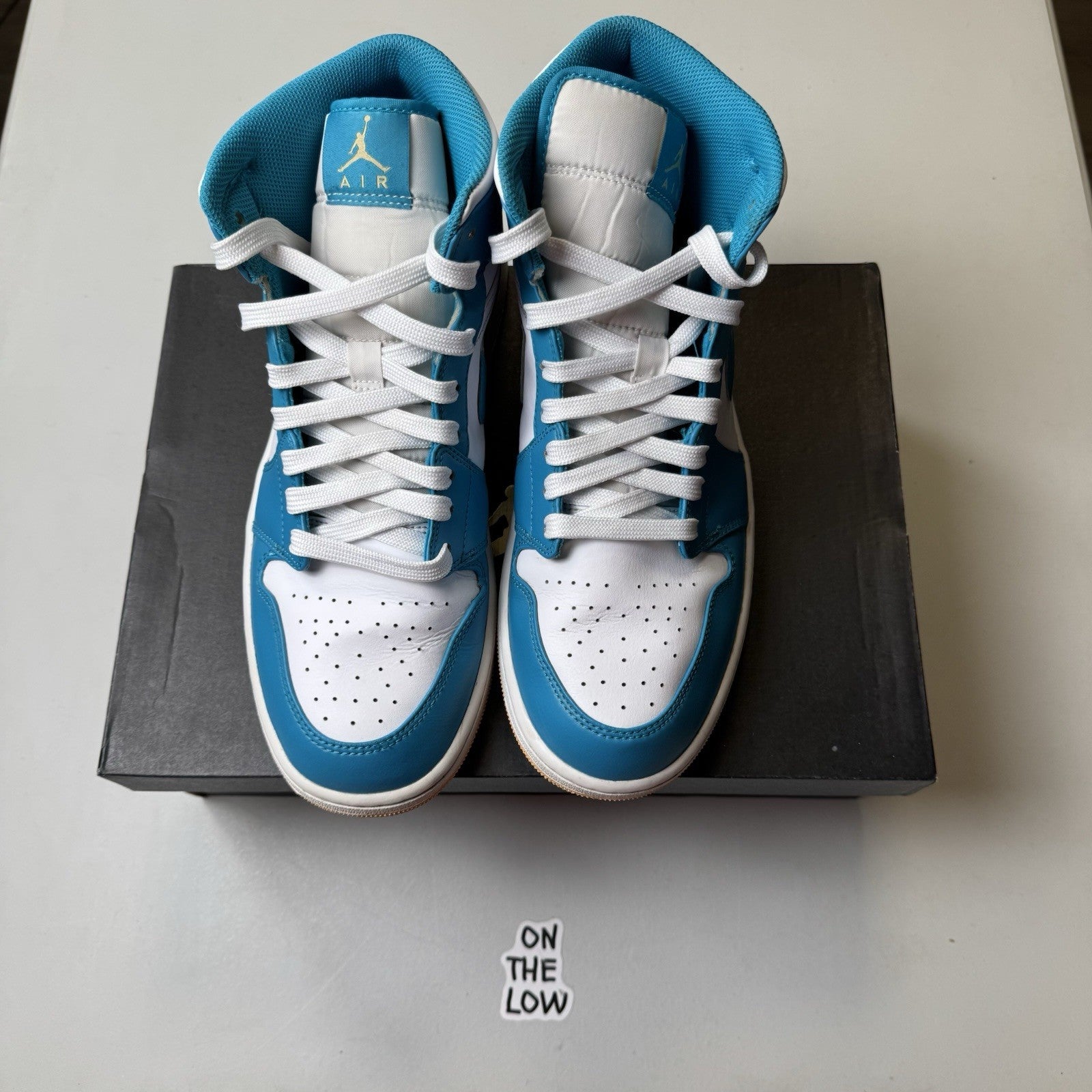 Air Jordan 1 Mid Aquatone Teal | DQ8426-400 | Size 12 Mens