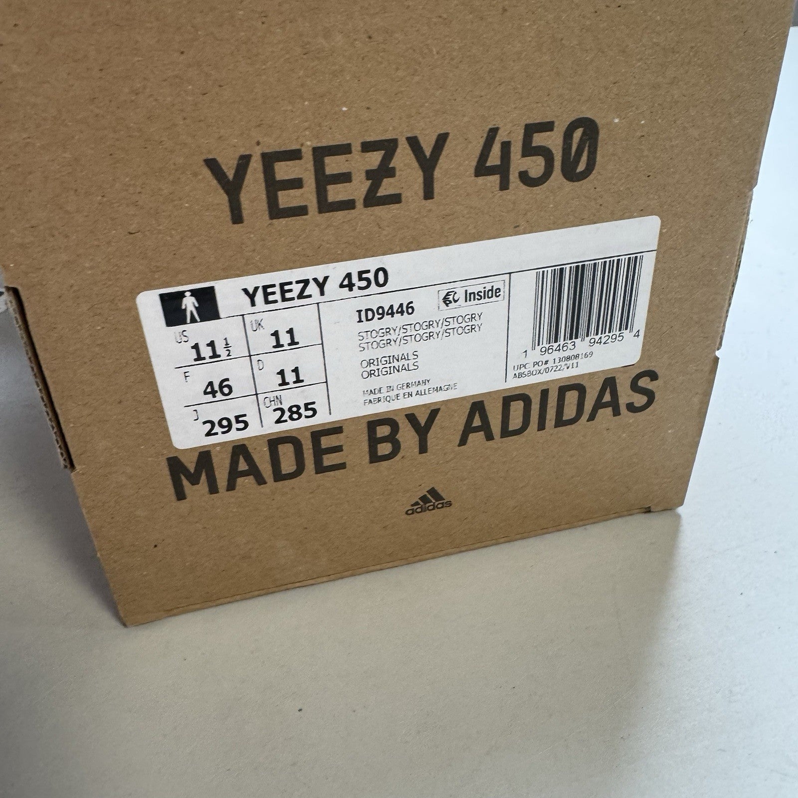 Adidas Yeezy 450 Stone Grey | ID9446 | Size 11.5