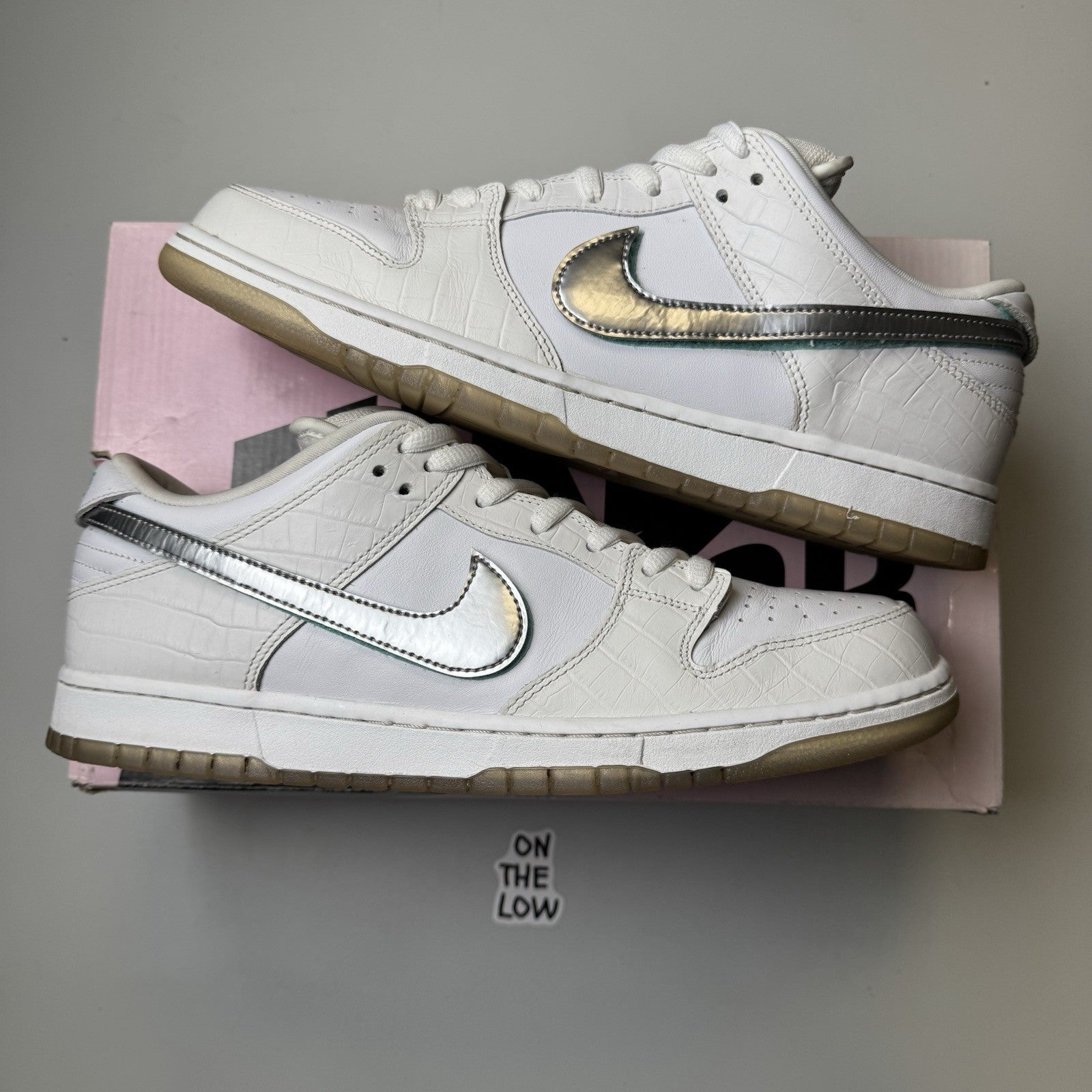 Nike SB Dunk Low Pro x Diamond Supply Co. White Diamond Size 13 W/ Box