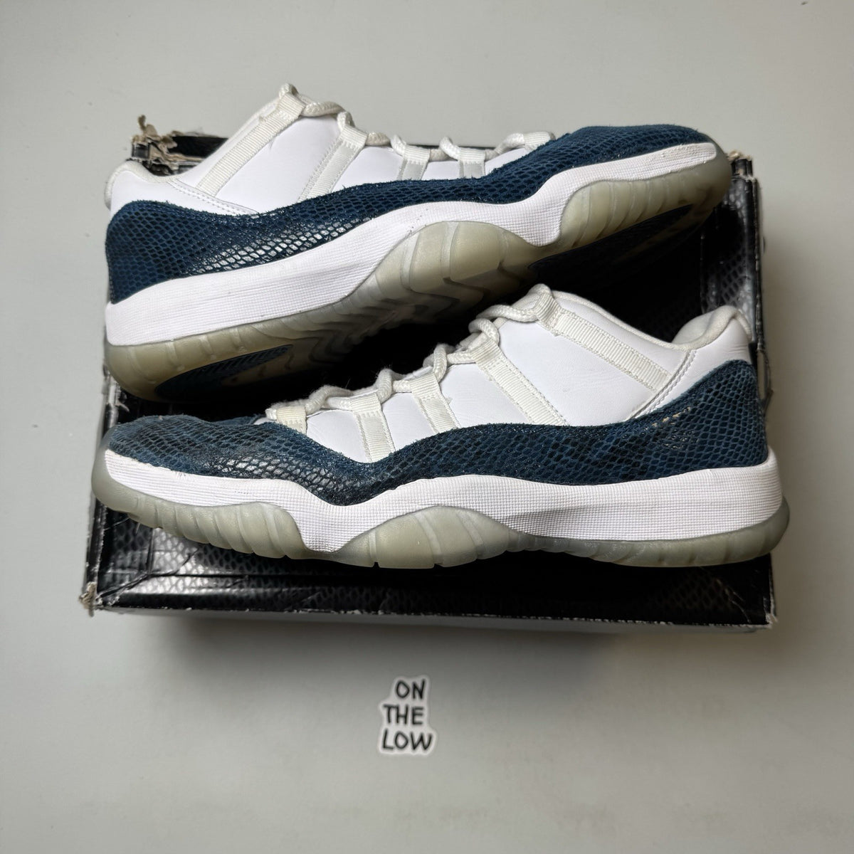 Jordan 11 Retro Low Navy Snakeskin | CD6846-102 | Size 11