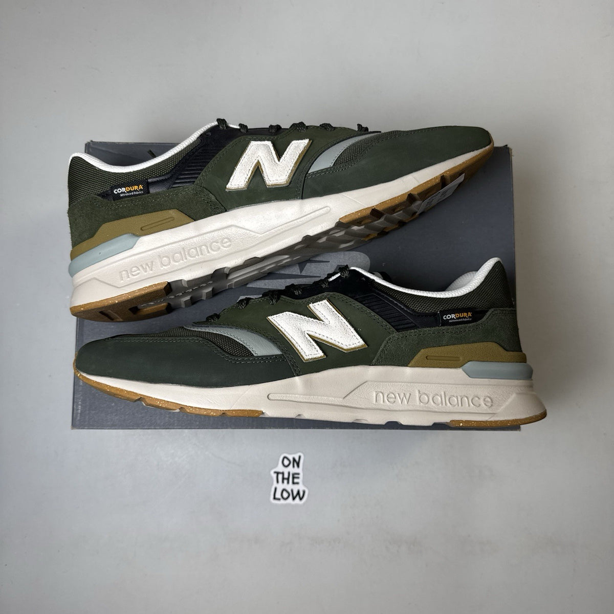 New Balance 997H Cordura Olive Green | CM997HLQ | Size 12 mens