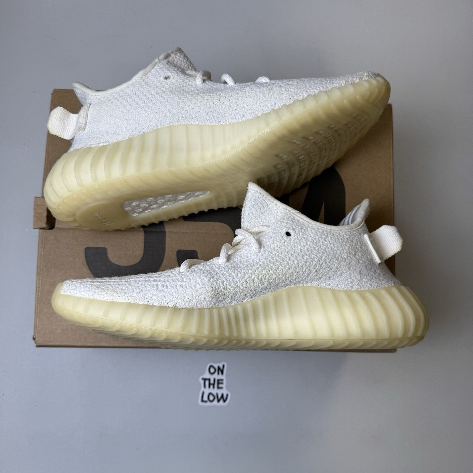 Adidas Men's Yeezy Boost 350 V2 Cream Triple White | CP9366 | Size 7 Mens