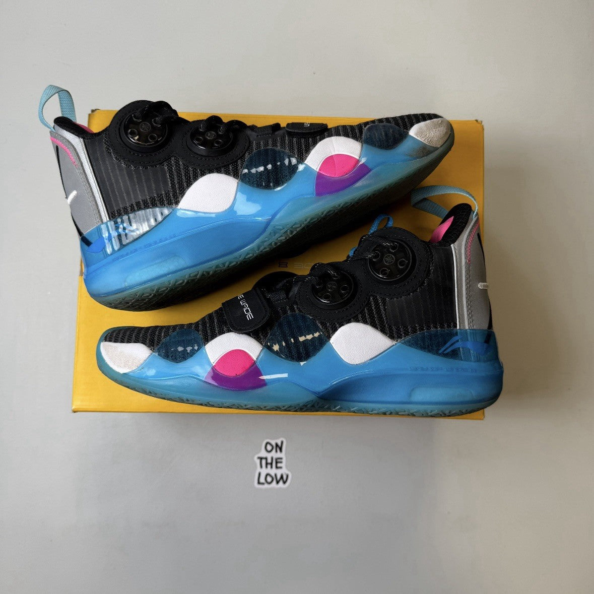 Li-Ning Way of Wade 8 Cotton Candy/ Rocket Pop Blue | ABAP113-2 | Size 8 Mens