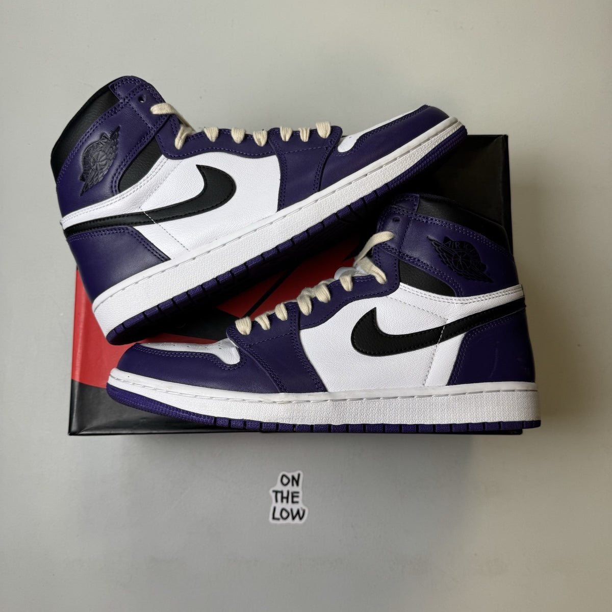 Jordan 1 Retro High Court Purple White | 555088-500 | Size 10.5 Mens