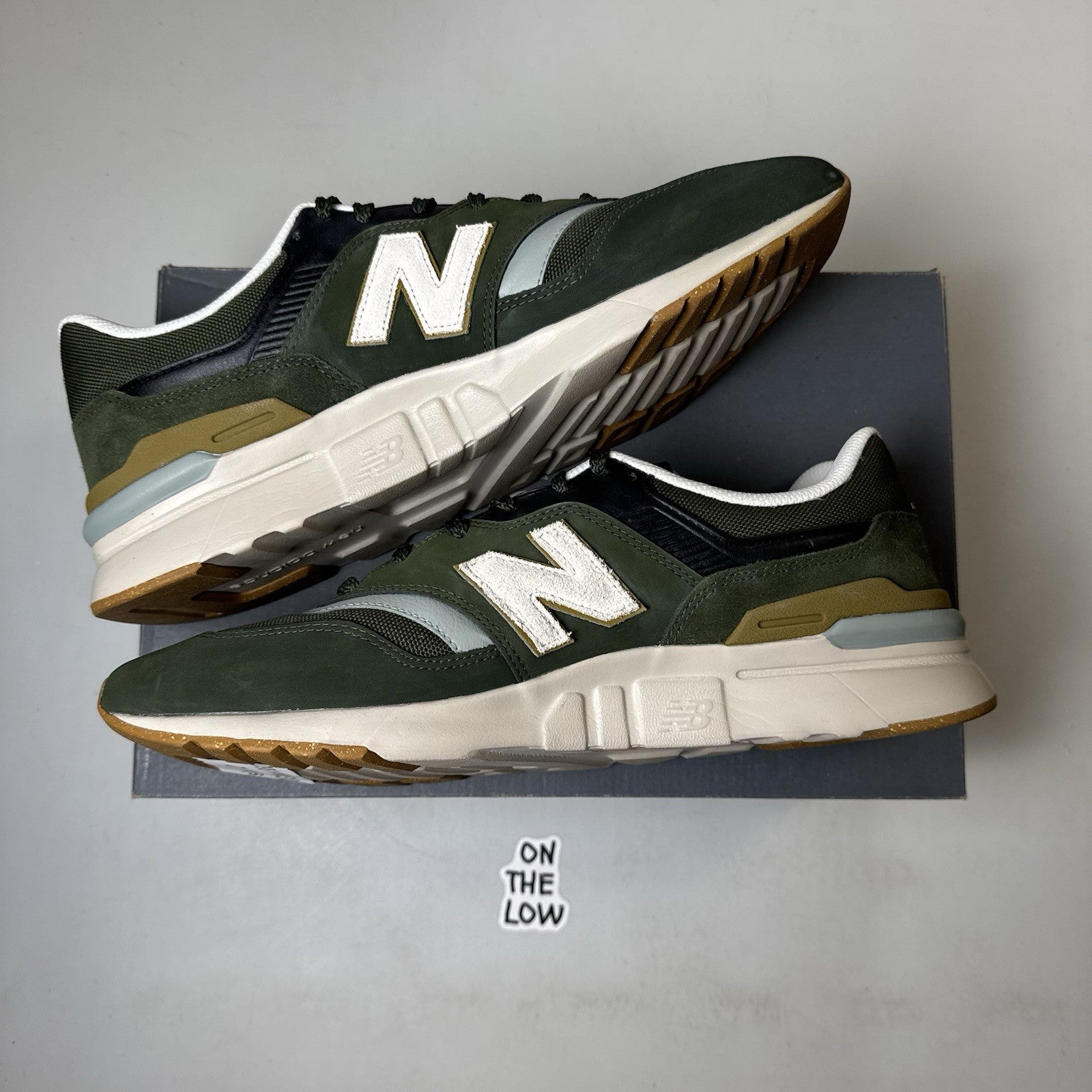 New Balance 997H Cordura Olive Green | CM997HLQ | Size 12 mens
