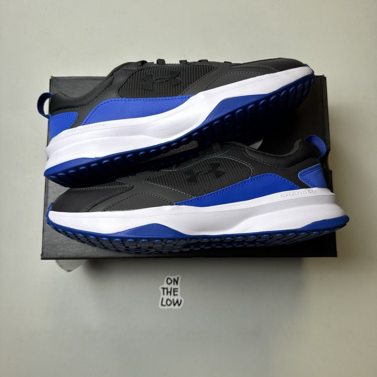 Under Armour Charged Edge Running Shoes Jet Blue Black | 3026727-100 | Size 10.5