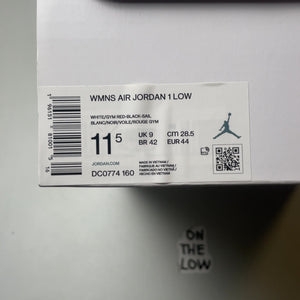 Air Jordan 1 Low Reverse Black Toe (Women's) | DC0774-160 | Size 11.5W / 10M