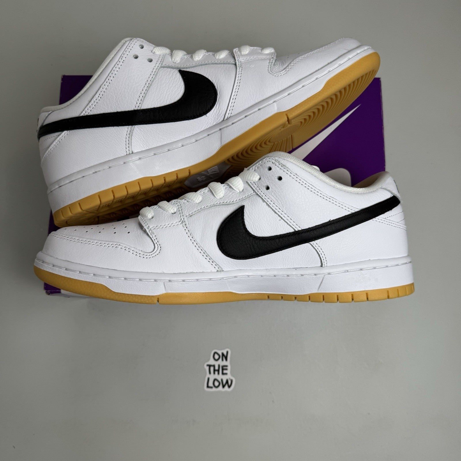 Nike SB Dunk Low Pro White Gum | CD2563-101 | NEW | size 12 mens