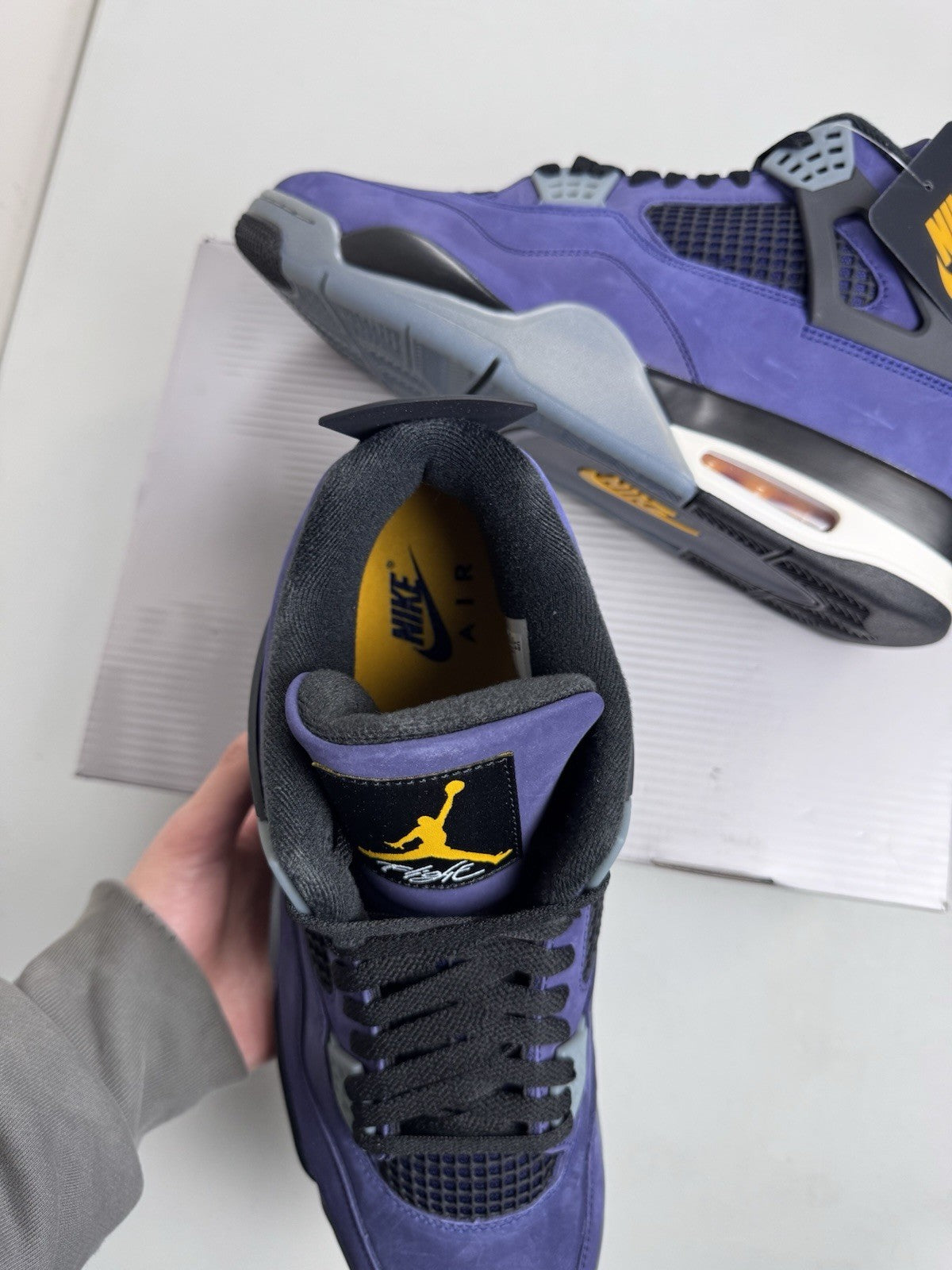 Nike Air Jordan 4 Retro Lakers Imperial Purple | FV5029-500 | NEW | size 7-15