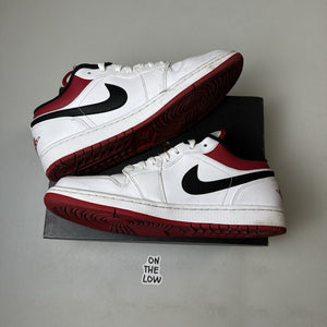 Jordan 1 Low White University Red | 553558-118 | Size 10.5 Mens
