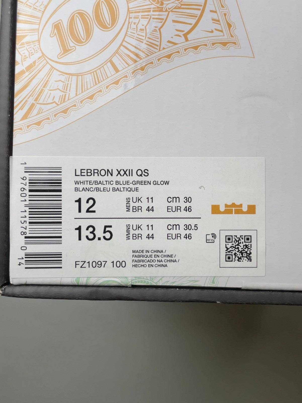 Nike LeBron 22 Monopoly (Translucent | FZ1097-100 | Size 12 Men's US