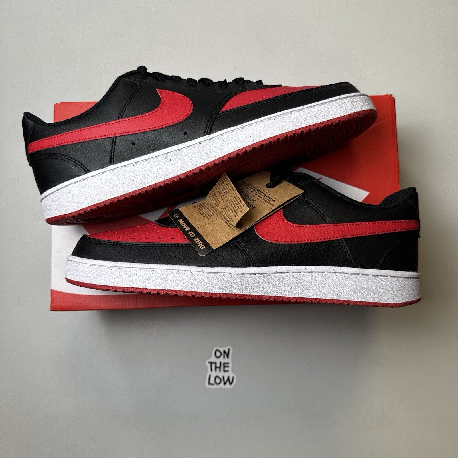 Nike Court Vision Lo NN Black University Red | FJ0685-010 | NEW | Size 11 Mens
