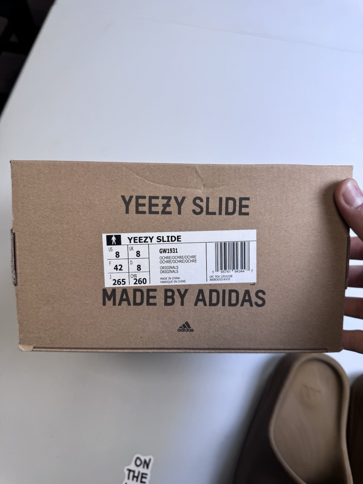 Adidas Yeezy Slide Ochre Brown | GW1931 | Size 8 Mens US