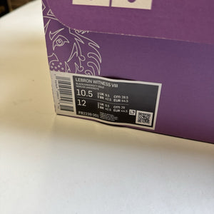 Nike Lebron Witness 8 VIII Black Purple Gold | NEW | FB2239-001 | Size 10.5 Mens