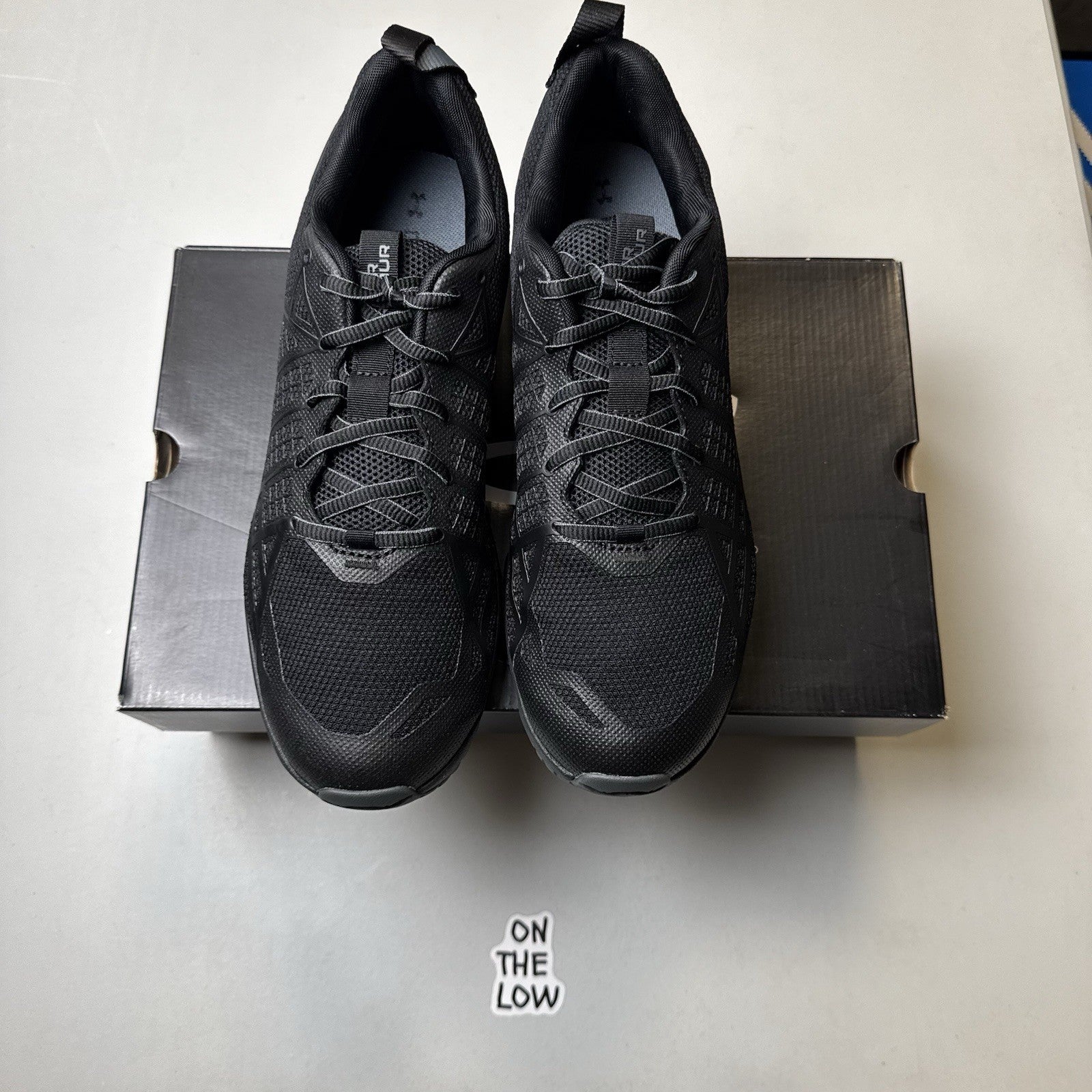 Under Armour Black UA MG Strikefast Tactical Trail Hiking Run | Size 10.5 Mens