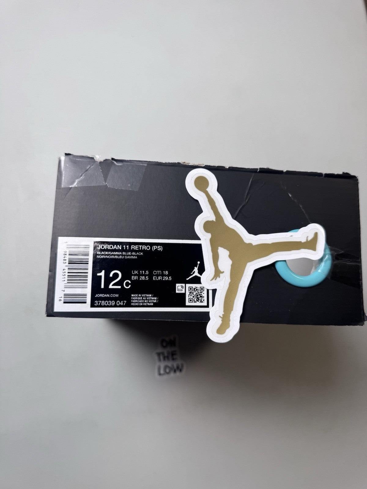 Jordan 11 Retro Gamma Blue (2025) (PS) | NEW damaged box | sizes 11C-3Y