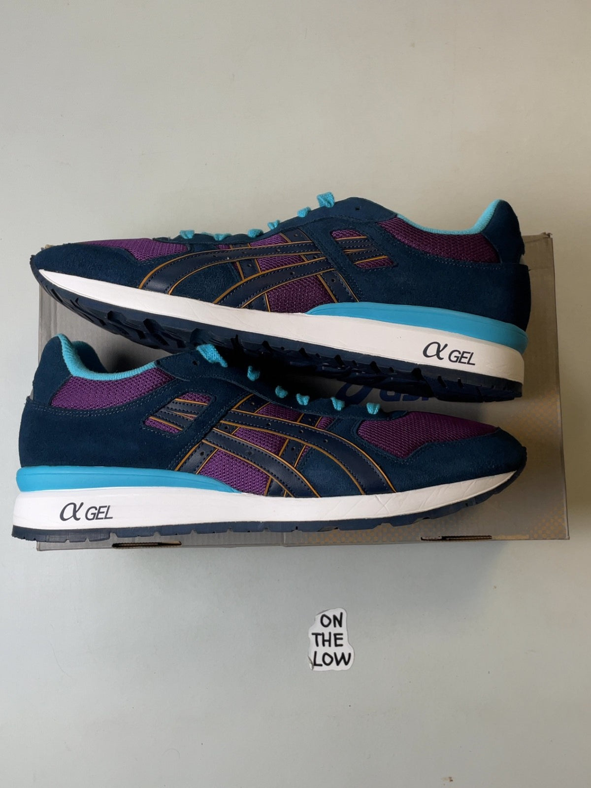 ASICS Gel GT-II Navy/ Purple | H408N3350 | Size 13 Men's US