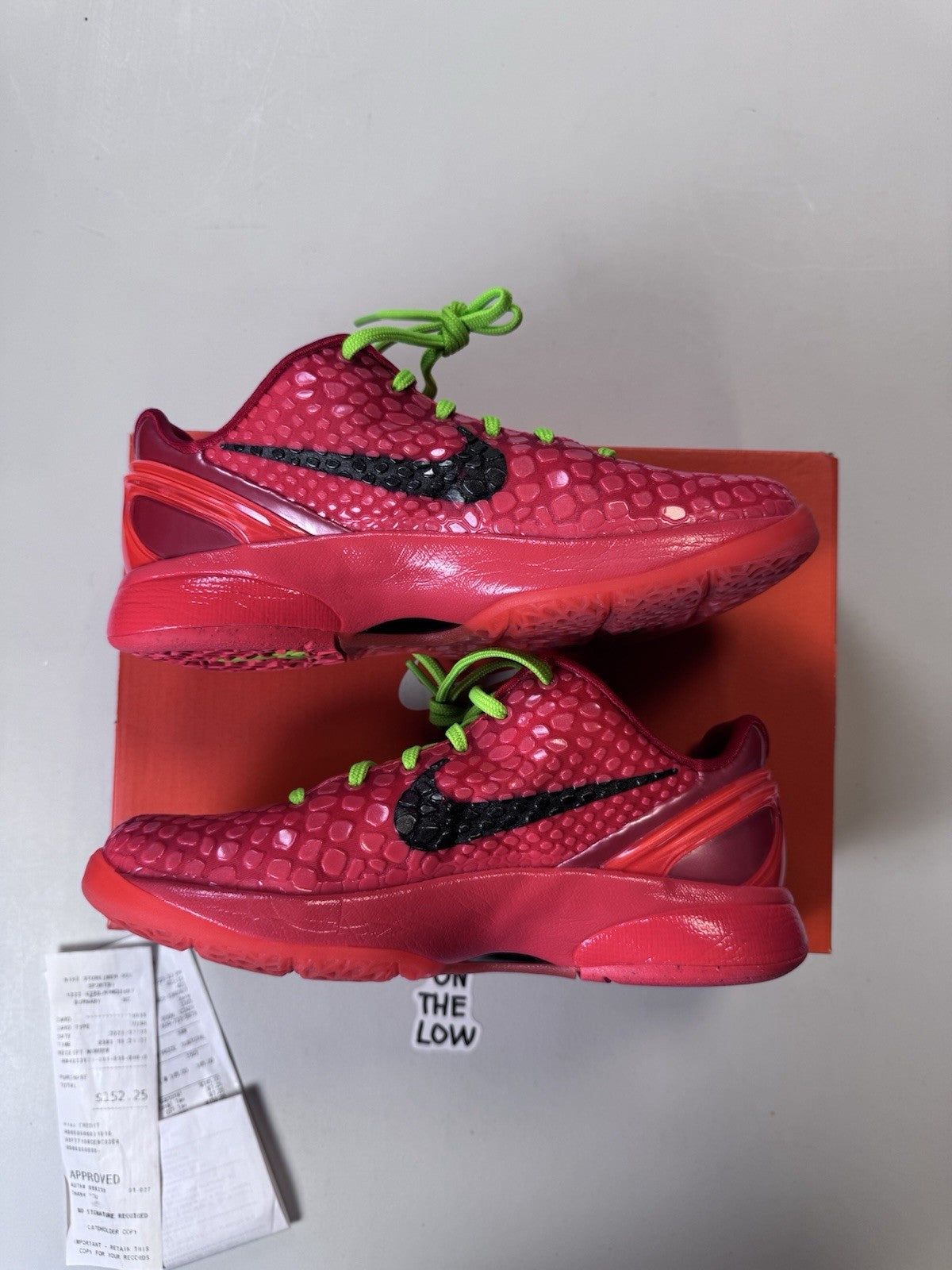 Nike Kobe 6 Protro Reverse Grinch GS | FV9676-600 | Size 5Y / 6.5W