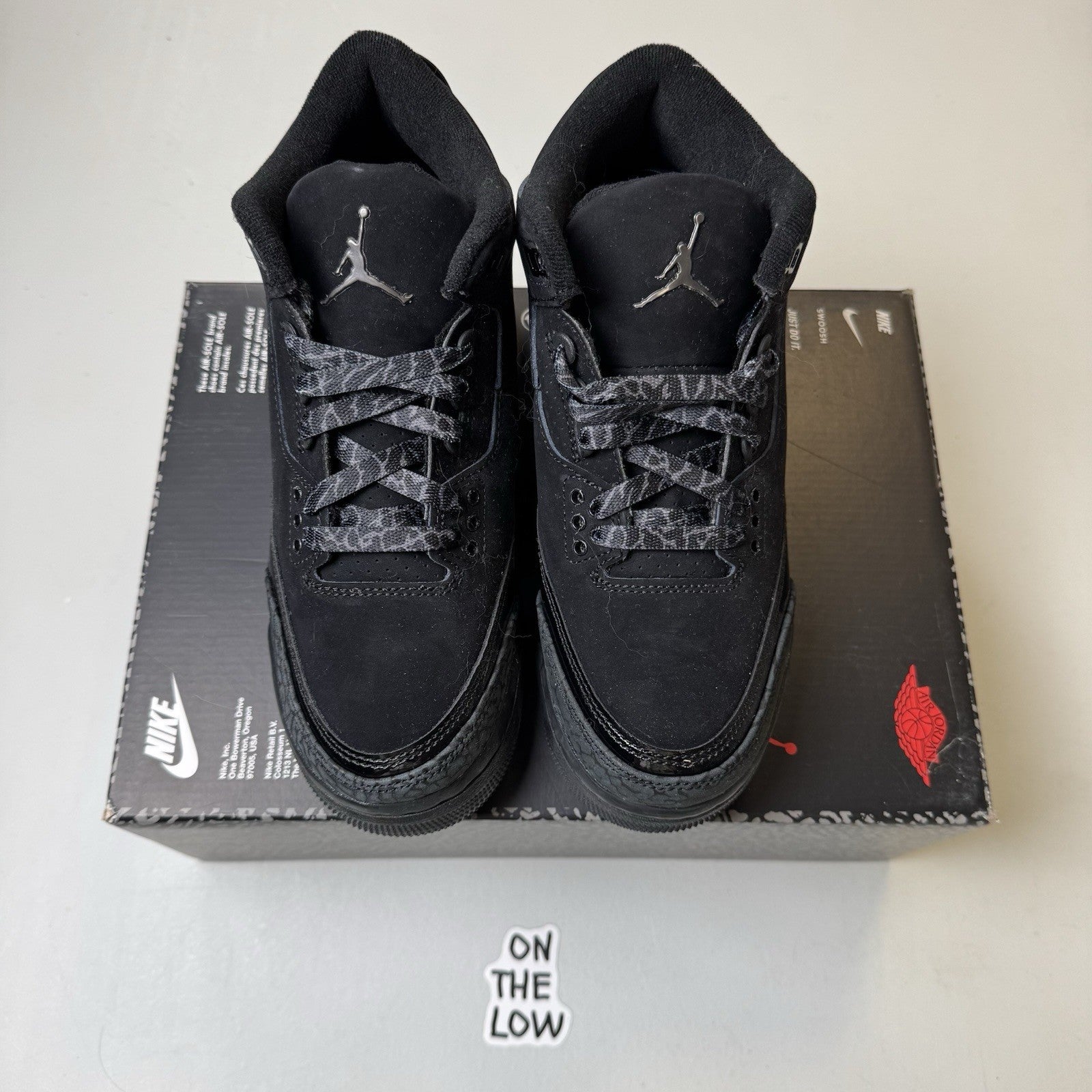 Air Jordan 3 Retro GS Black Cat 2025 | DM0967-001 | NEW NO LID | Size 5Y / 6.5W