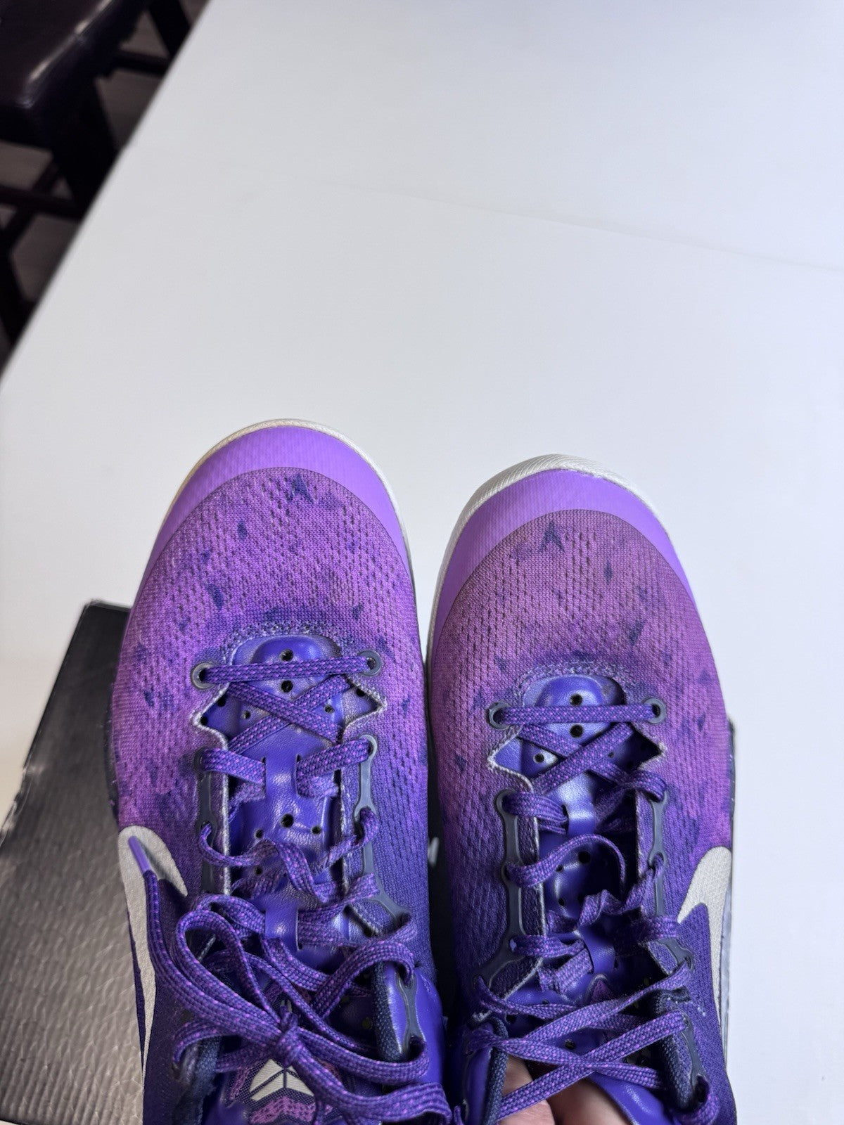 Nike Kobe VIII 8 Playoffs Purple Platinum | 555035-500 | Size 8 Mens US