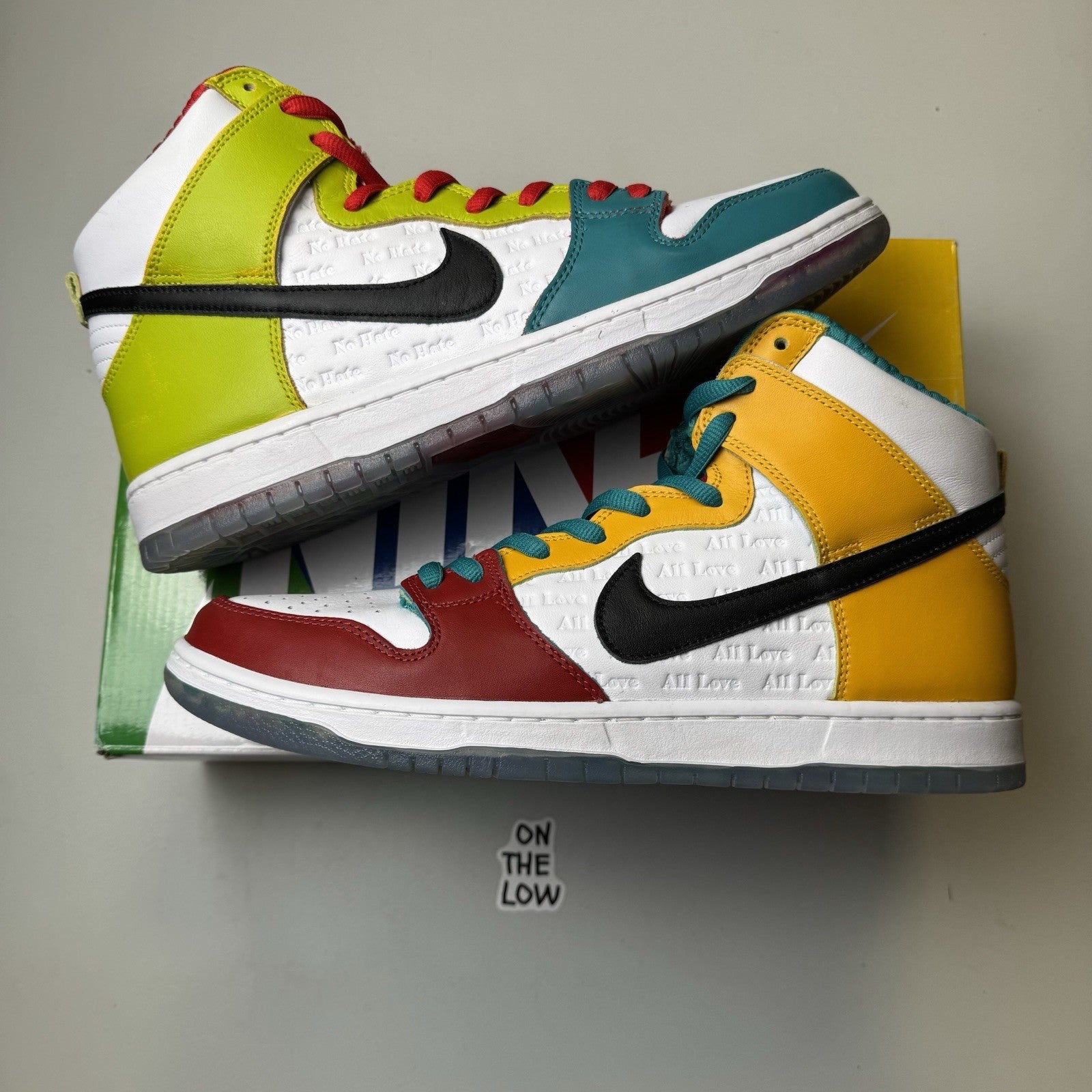 Nike SB Dunk High froSkate All Love No Hate |Size 13 Mens | NEW | FAST SHIP!