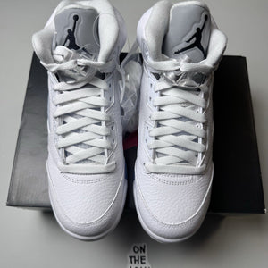 Nike Air Jordan 5 Retro White Metallic Silver 2026 GS | HQ7980-103 |
