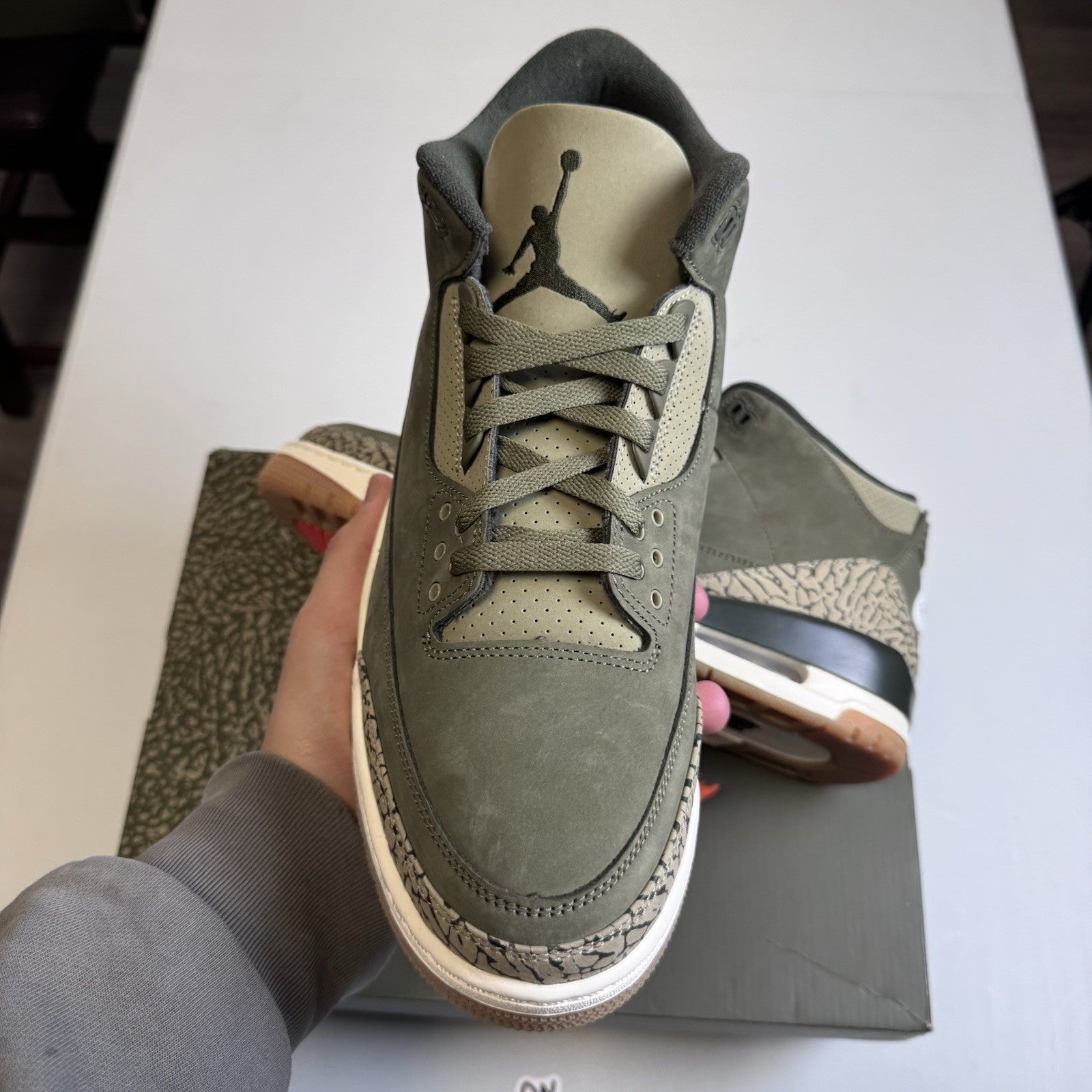 Nike Air Jordan 3 Retro Family Affair Olive Green | DN3707-202 | size 13 mens