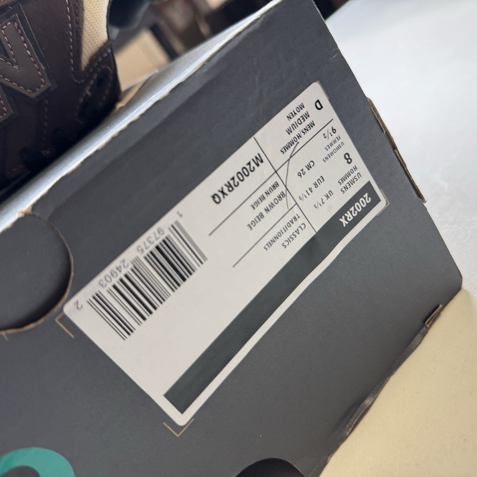 New Balance 2002R Gore-Tex Black Coffee | M2002RXQ | NEW NO LID | Size 8 Mens